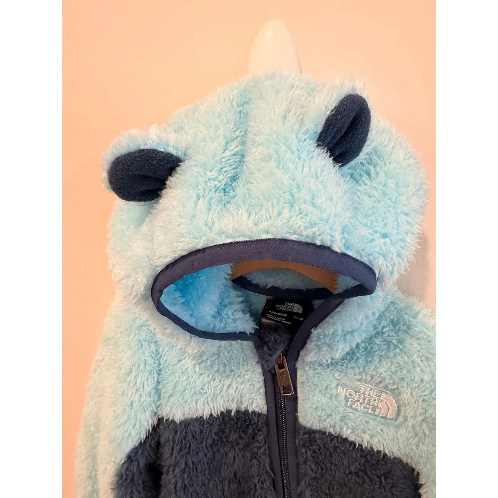The‎ North Face Baby Bear One Piece Fleece Bunting Blue 6-12M NF0A3Y6L